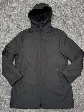 Vintage Fendi Black Waterproof Mid Length Jacket